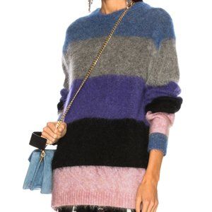 Acne Studios Albah Mohair Multi Mix Stripe Sweater